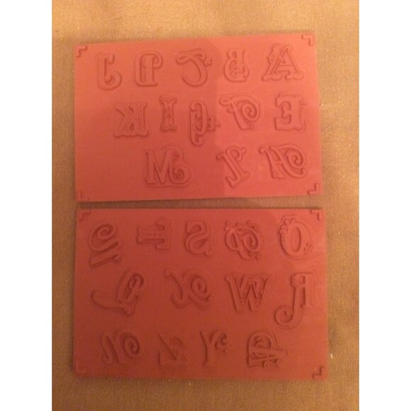 INVENTORY REDUCTION SALE. Stampin Up Broadsheet Alphabet B6 - Picture 2 of 3